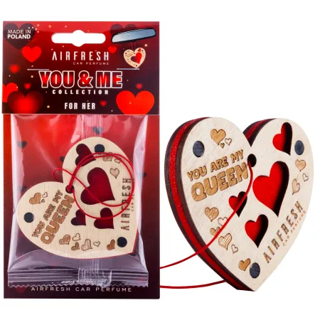 YOU & ME FOR HER – drewniany zapach samochodowy premium